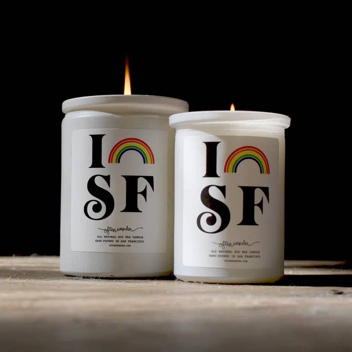 I Rainbow San Francisco – City Love Candle for wholesale by Often Wander