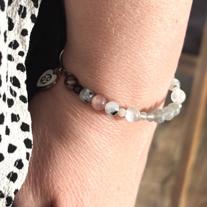 Bracelet Cancer | Bracelet Charme en Cristal | Acier Inoxydable ou Doré | Réglable pour la vente par Rock This Way Crystal Shop