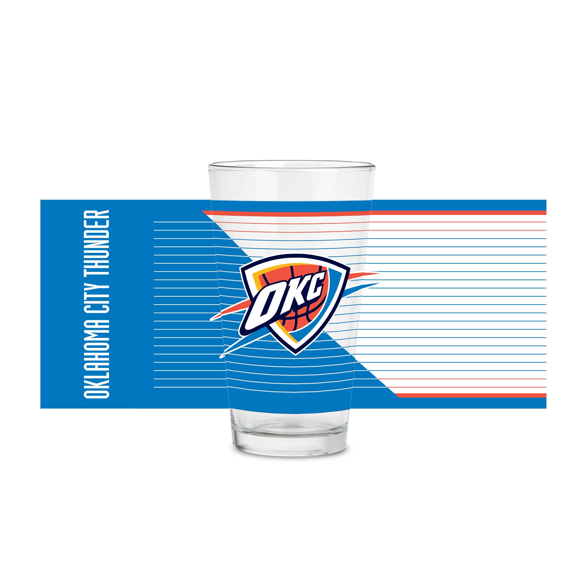 Rico Industries - Wholesale Beer Glass/Mug - NBA  Oklahoma City Thunder  16 oz Pint Glass4