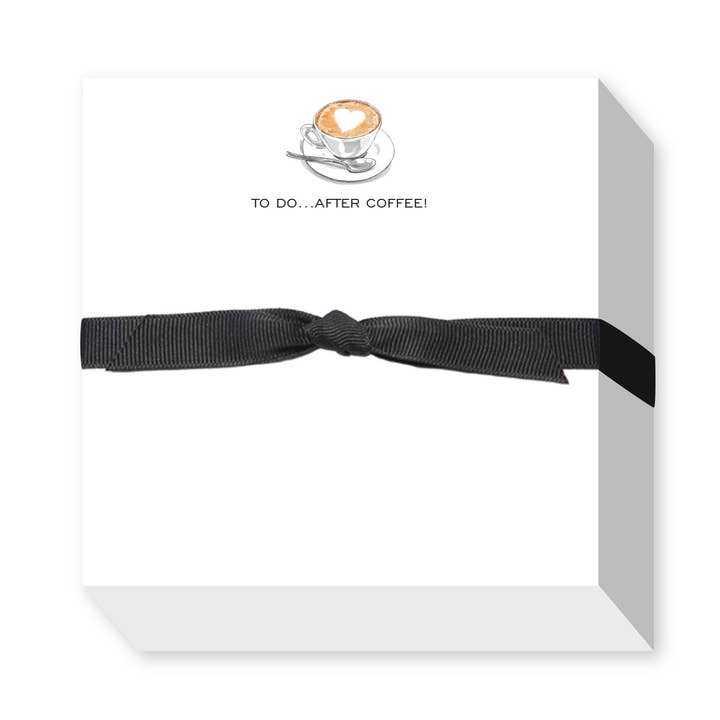 TO DO AFTER COFFEE CHUBBIE NOTEPAD for wholesale by Donovan Designs