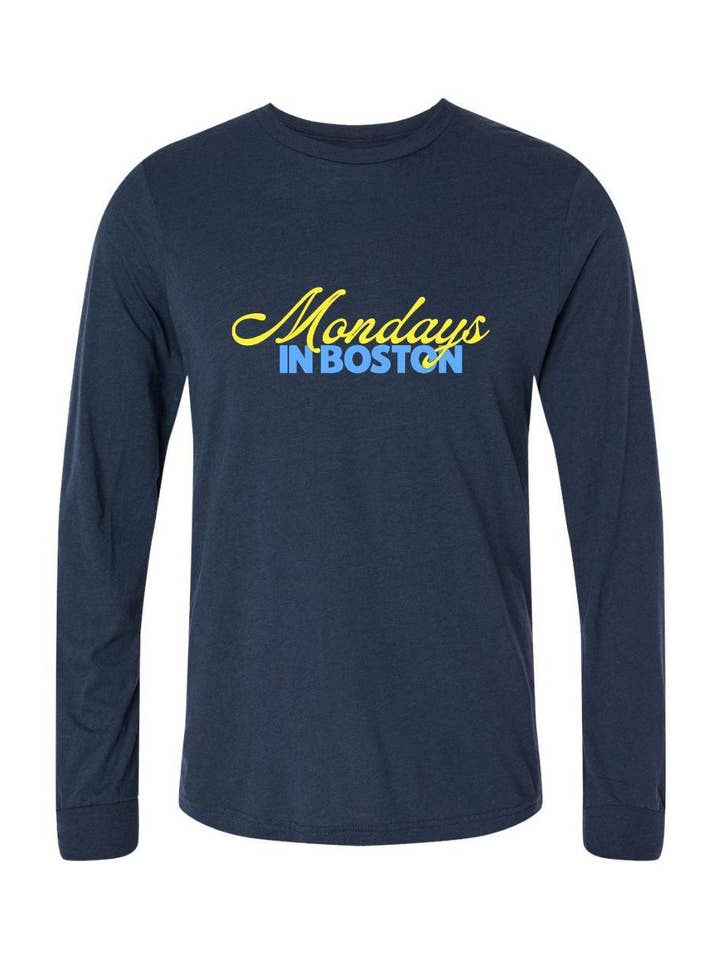 Mondays In Boston Long Sleeve for wholesale by Sarah Marie Running Co