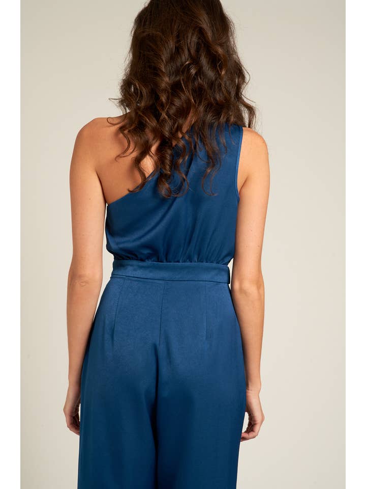 En Crème - Wholesale Jumpsuit - Women's - One Shoulder Jumpsuit with Back Tie12