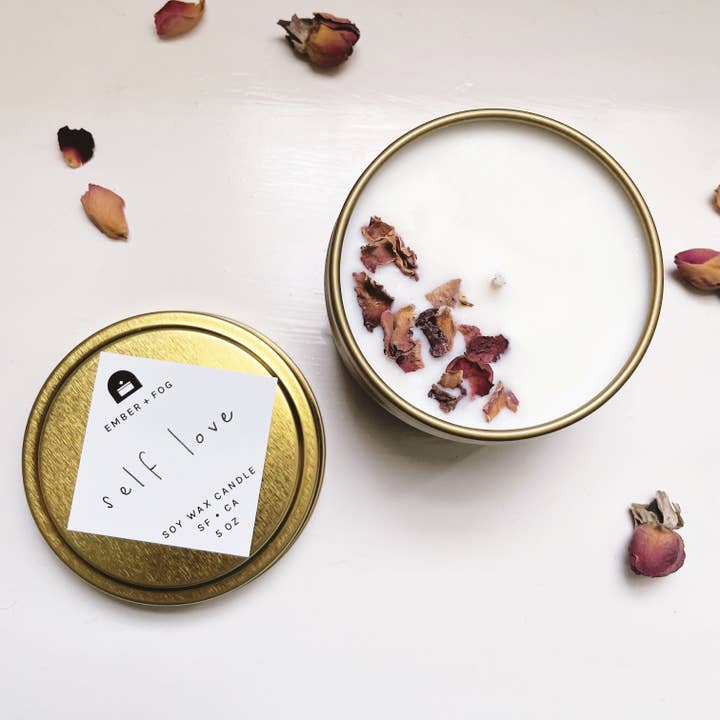 Ember + Fog - Wholesale Travel Candles - Self Love - 5 oz Soy Candle (Pack of 3)3