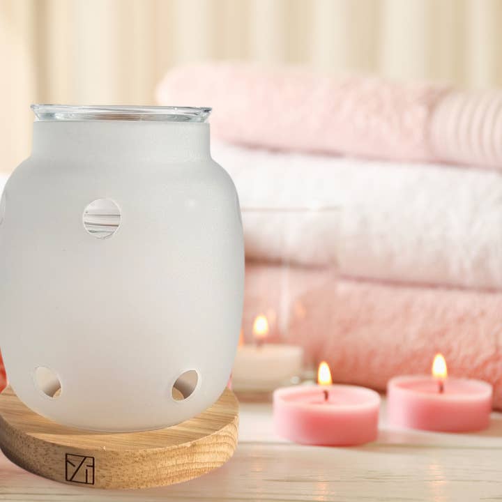 Zen'Arôme - Wholesale Oil Warmer - Scented Wax Burner Inspiration Series Siete - Wood & Glass19
