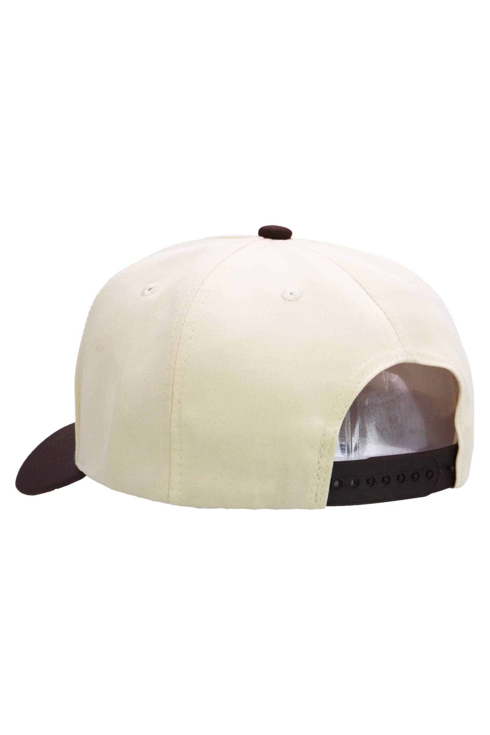 Cap Zone - Wholesale Baseball Cap - Unisex - Two Tone Beige Upper Five Panel Baseball Cap13
