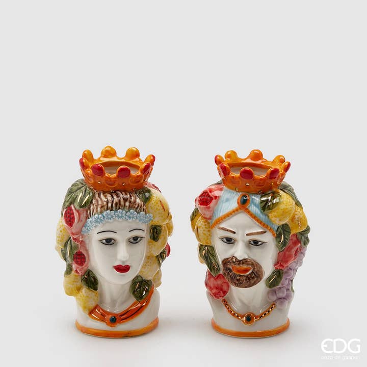 edg - Wholesale Vase - HEAD JAR SICILY HE+LEI (2ASS)