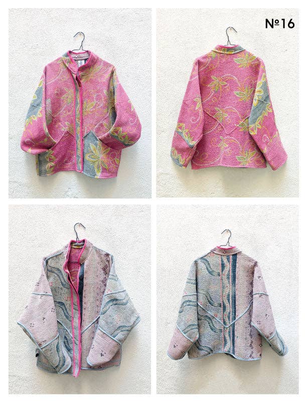 Indigo Collection - Wholesale Jacket - Women's - VINTAGE KANTHA JACKETS12