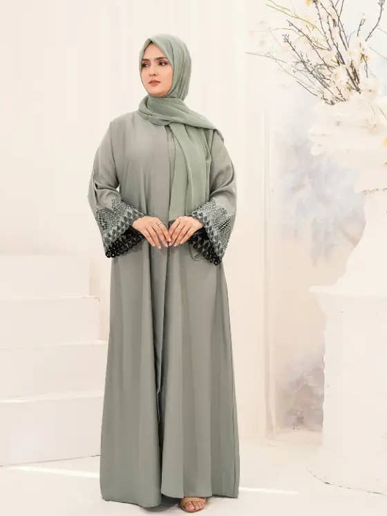 Zod - Vente Caftan – femme - Abaya brodée Hareer1