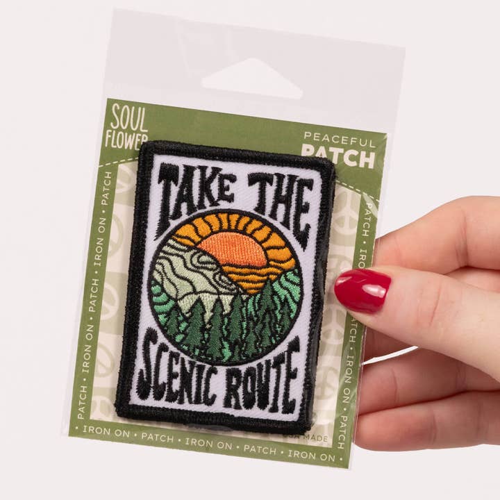 Soul Flower - Wholesale Patch - Take the Scenic Route Iron-On Patch0
