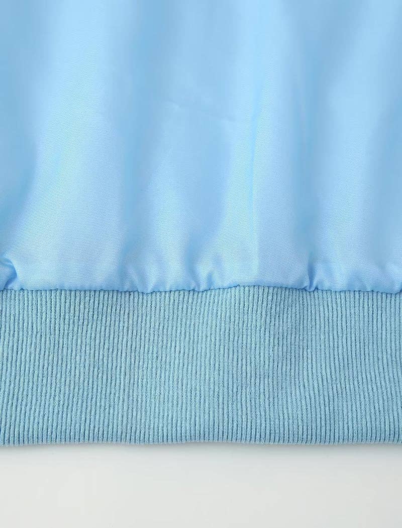 safistyle – wholesale Bomber jacket – Women’s – Floral Print Zipper Bomber Quilted Jacket9