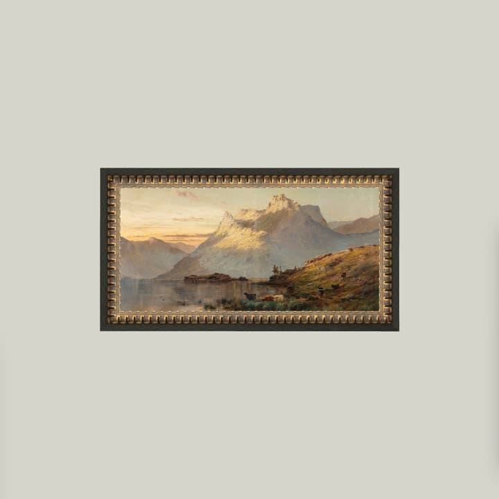 Petal Lane Home - Wholesale Art Print - Peaks of the Western Highlands Framed Antique Art2