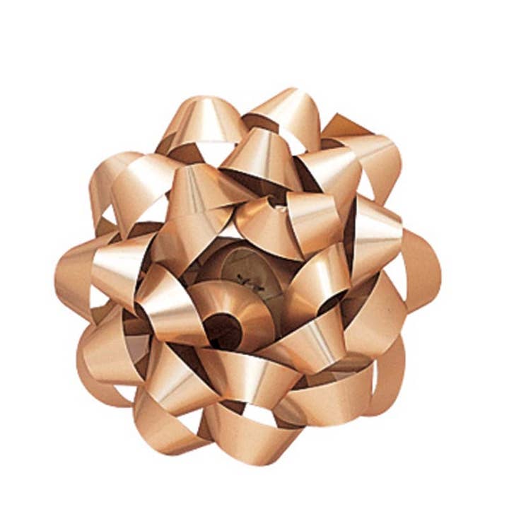 4.5" Matte Metallic Confetti Bows - 3 color options for wholesale by The Gift Wrap Company