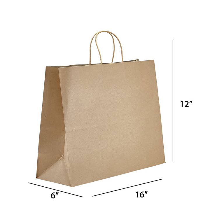PTP BAGS - Wholesale Gift Bag - Kraft Paper Bags - Small and Medium Sizes (24 Styles)