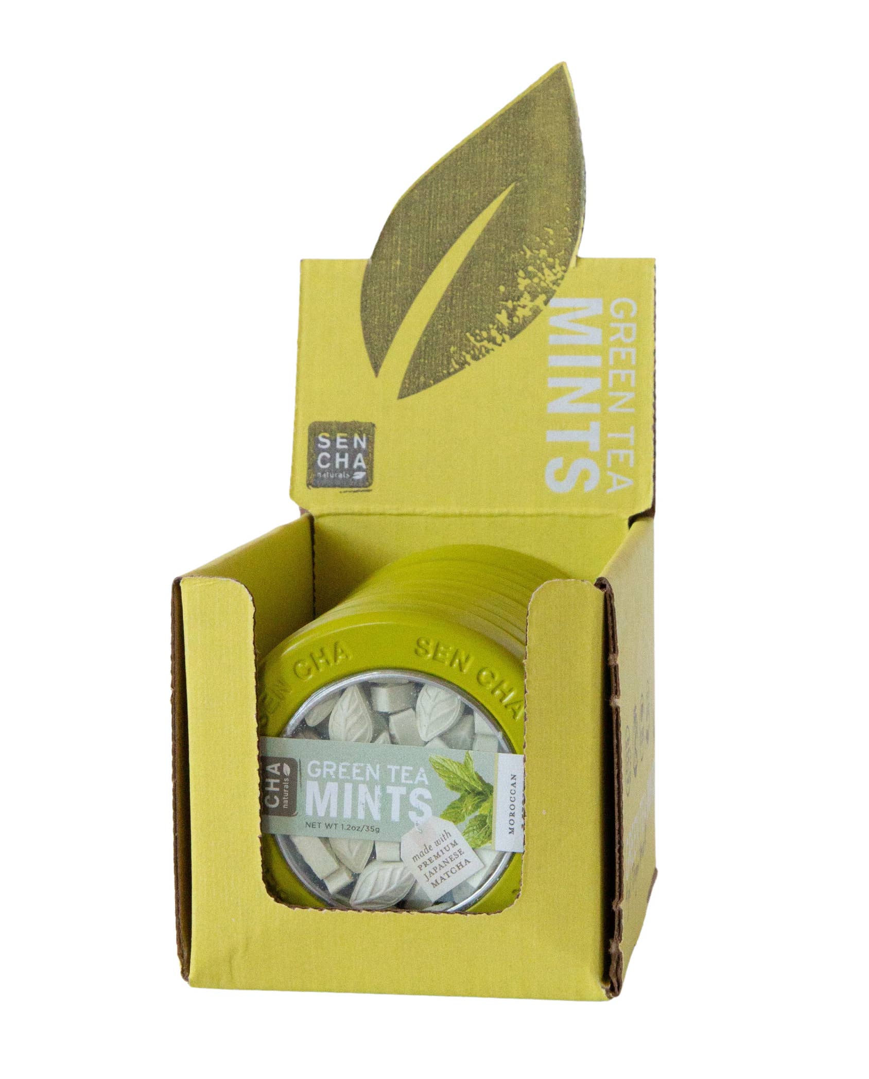 Sencha Naturals - Wholesale Mints - 6pk Green Tea Mints Canisters - Moroccan Mint Flavor