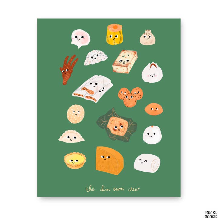 Dim Sum Crew Print for wholesale by Rocket Boogie Co.