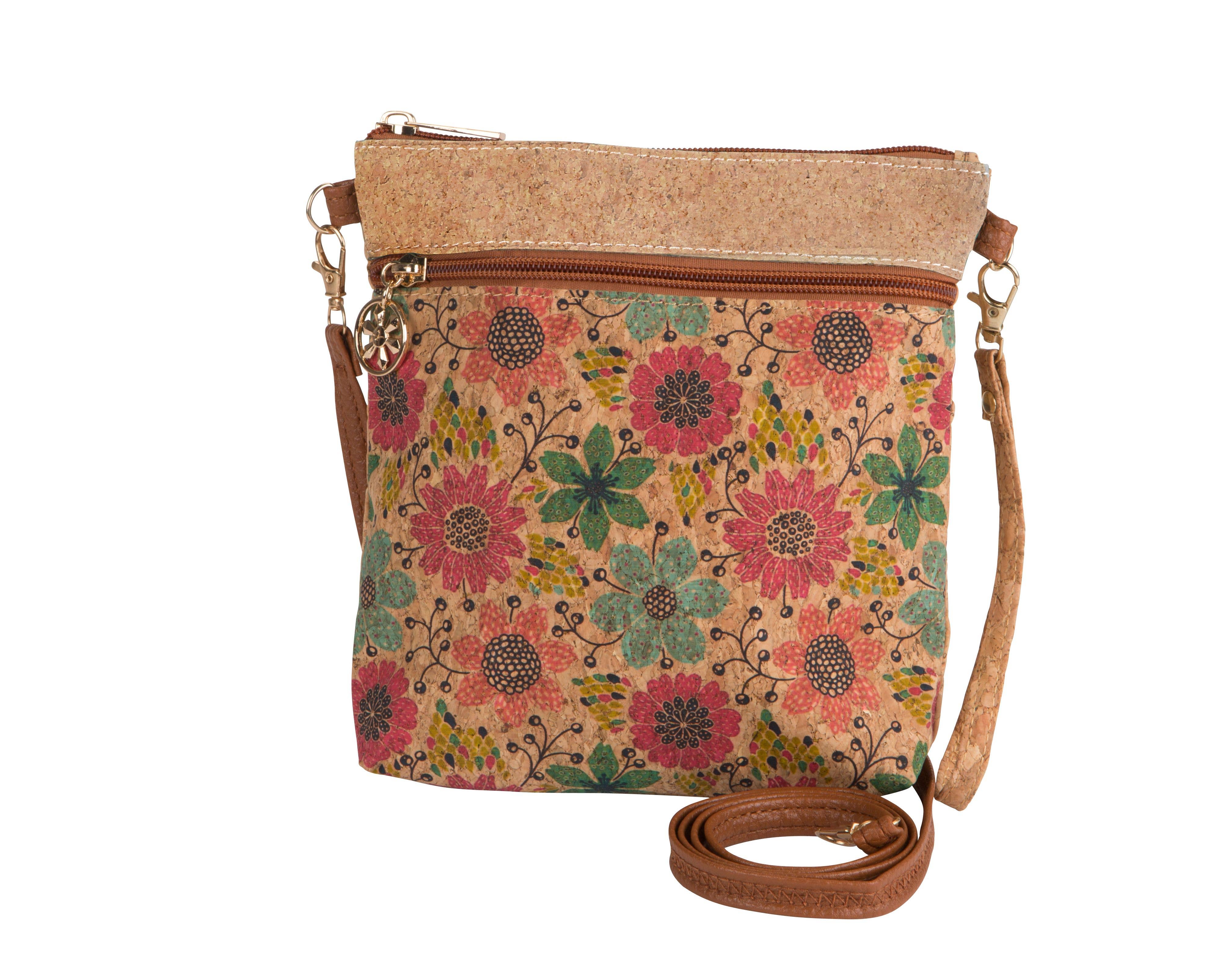 Kaleidoscope Accessories - Vente Sac à bandoulière – femme - Sac Vertical en Liège à Bandoulière, 6 Assortis3
