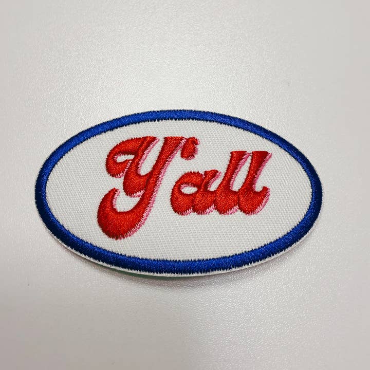 TEELUX - Wholesale Patch - 3" Y'all - Embroidered Hat Patch5