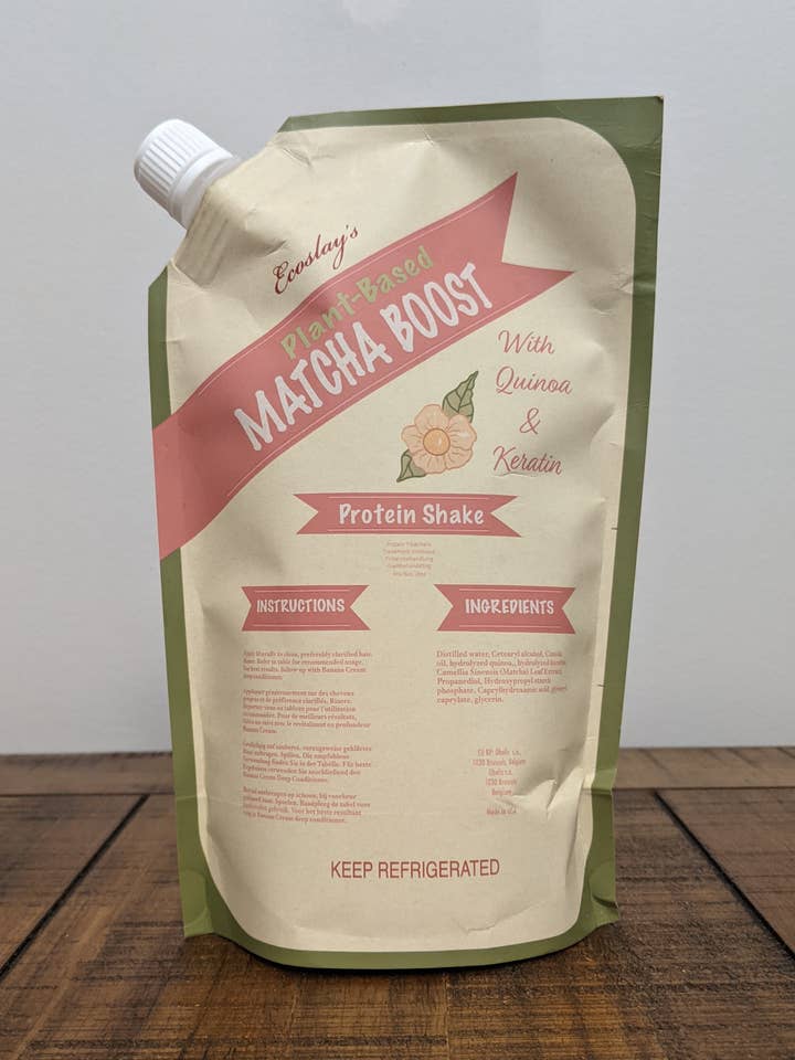Matcha Boost Protein Treatment 8 oz Pouch (Set of 10) for wholesale by Ecoslay