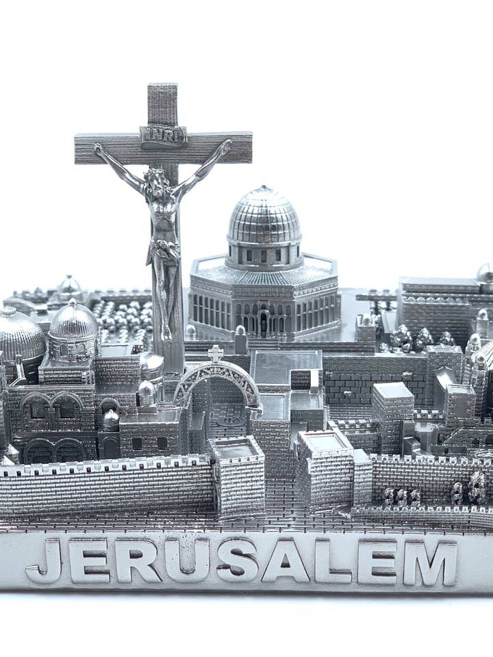 4,5"Staty Jerusalem Skyline Spegel i Silver. för wholesale av ZIZO USA INC