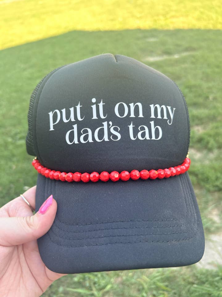 Cadena de sombreros con cuentas de colores para venta al por mayor de kaits kustom jewelz