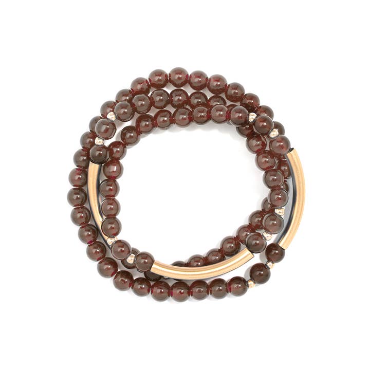 ZENZII Jewelry – Großhandel Perlenarmband – Glänzend und Gold Perlen Wrap Armband Schmuck9