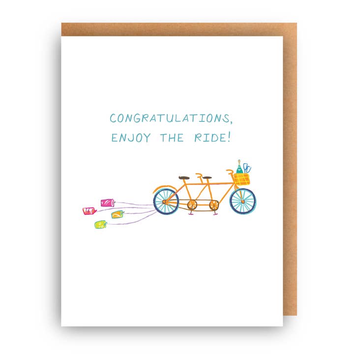 ENJOY THE RIDE CARD for wholesale by Second Story Cards