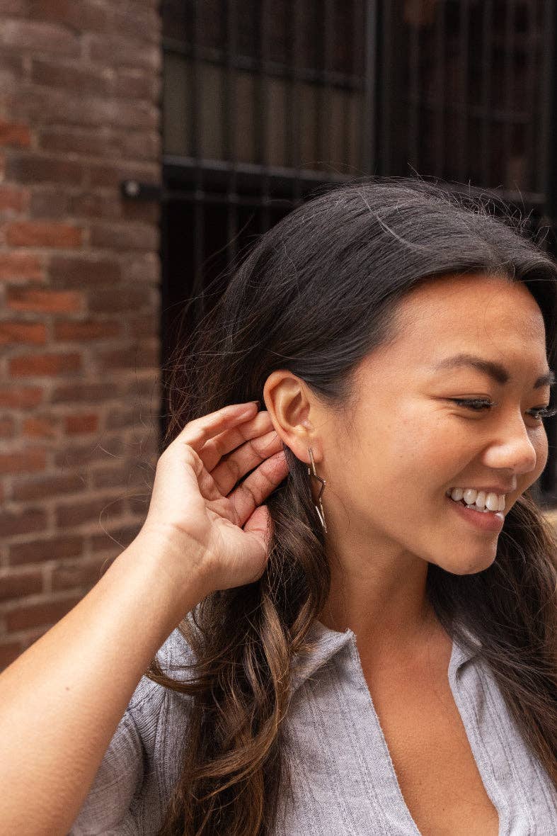 Spiffy & Splendid - Wholesale Hoop Earrings - Luxe Star Hoops - Silver // Jewelry, Earrings4