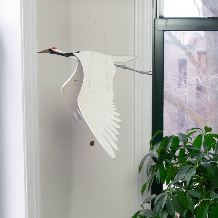 Tulia's Artisan Gallery - Wholesale Mobile - Crane Flying Bird Mobile5