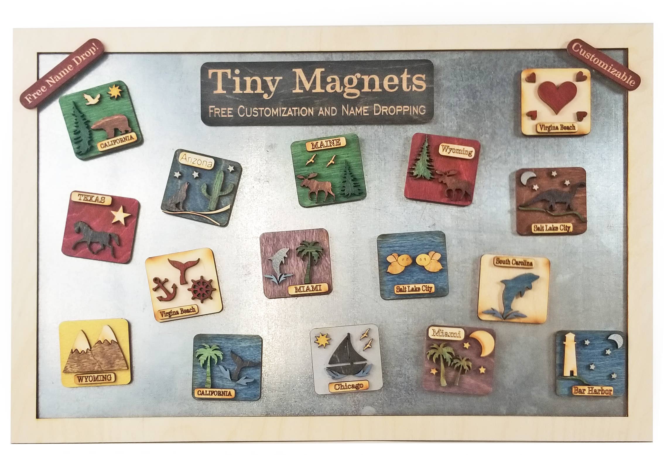 Made and Assembled - Wholesale Magnet - Tiny Magnets - Custom w/Free Name Drop!4