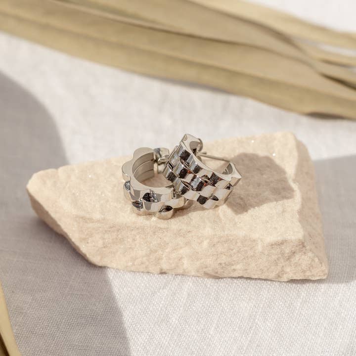 Argent Lineage Hoops Argent en vente sur Faire1