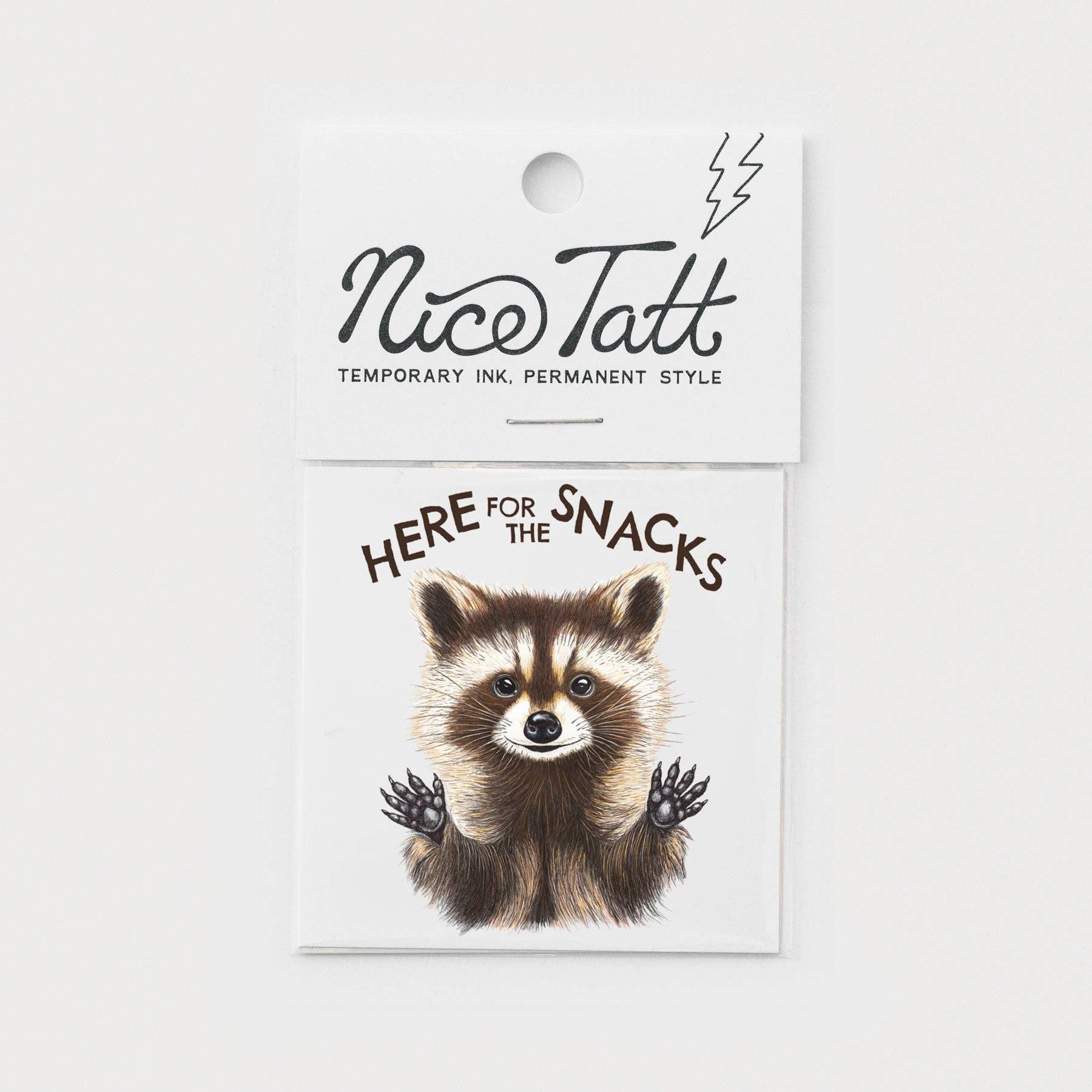 Nice Enough Stickers - Wholesale Temporary Tattoo - I'm Here for Snacks - Temporary Tattoo0