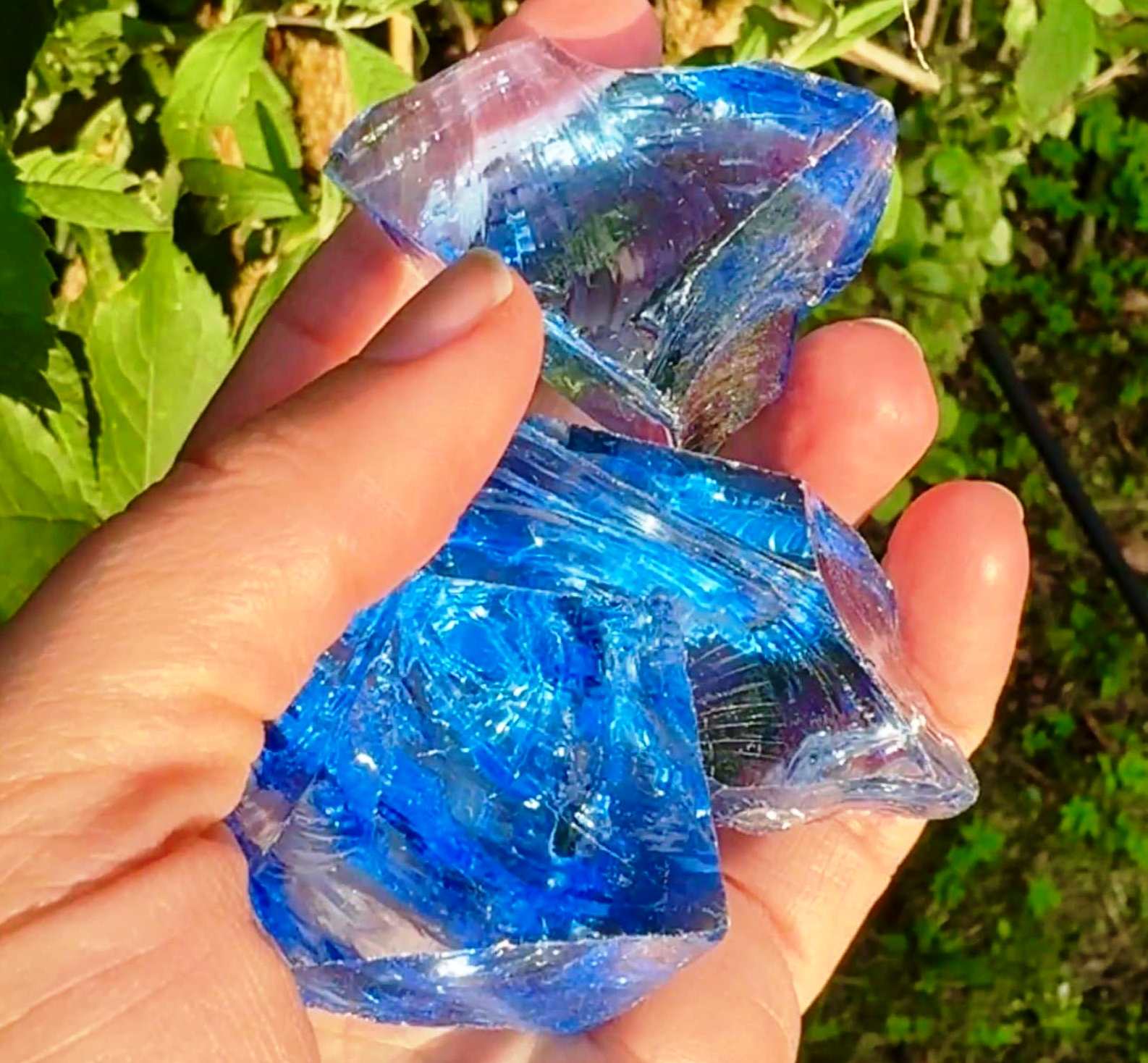 Elf Kendal Hippies - Wholesale Spiritual Stone/Crystal - Andara stone 1-3cm price per stone Aqua blue 0.2-1inch rock2