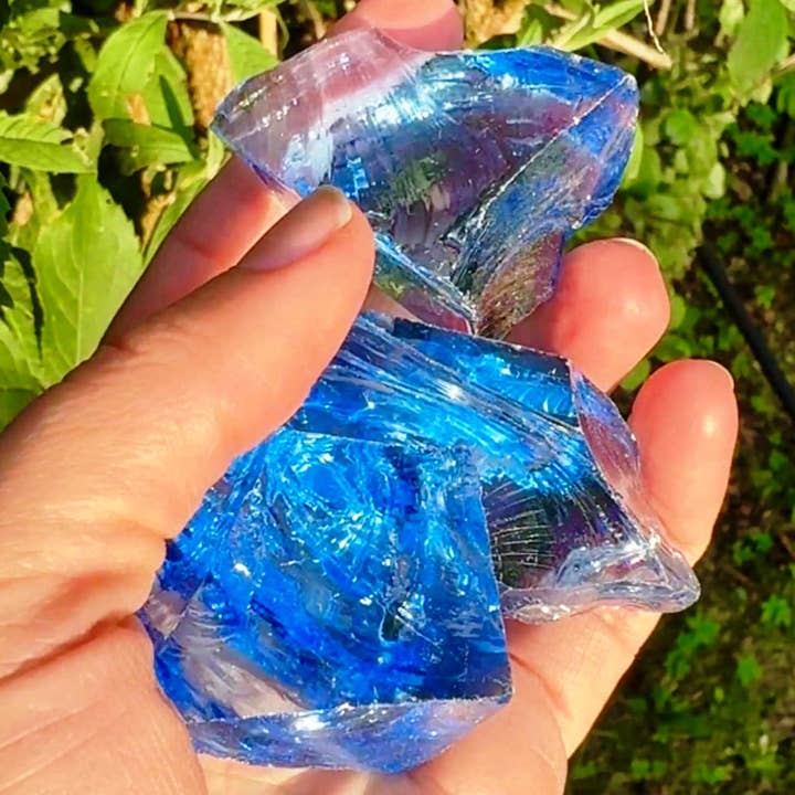 Elf Kendal Hippies - Wholesale Spiritual Stone/Crystal - Andara stone 1-3cm price per stone Aqua blue 0.2-1inch rock2
