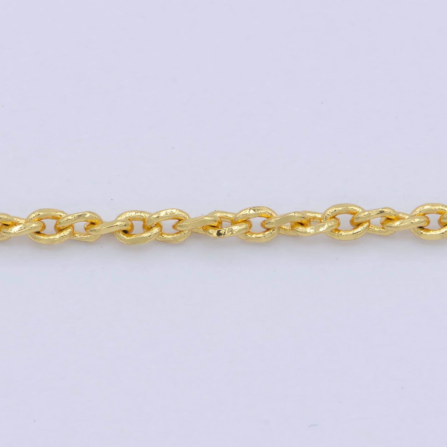 Aim Eternal – wholesale Link & chain necklace – Clearance Pricing BLOWOUT 24K Gold Filled 1mm Dainty Twisted Unique Cable Link 18 Inch Layering Chain Necklace | WA-1961
