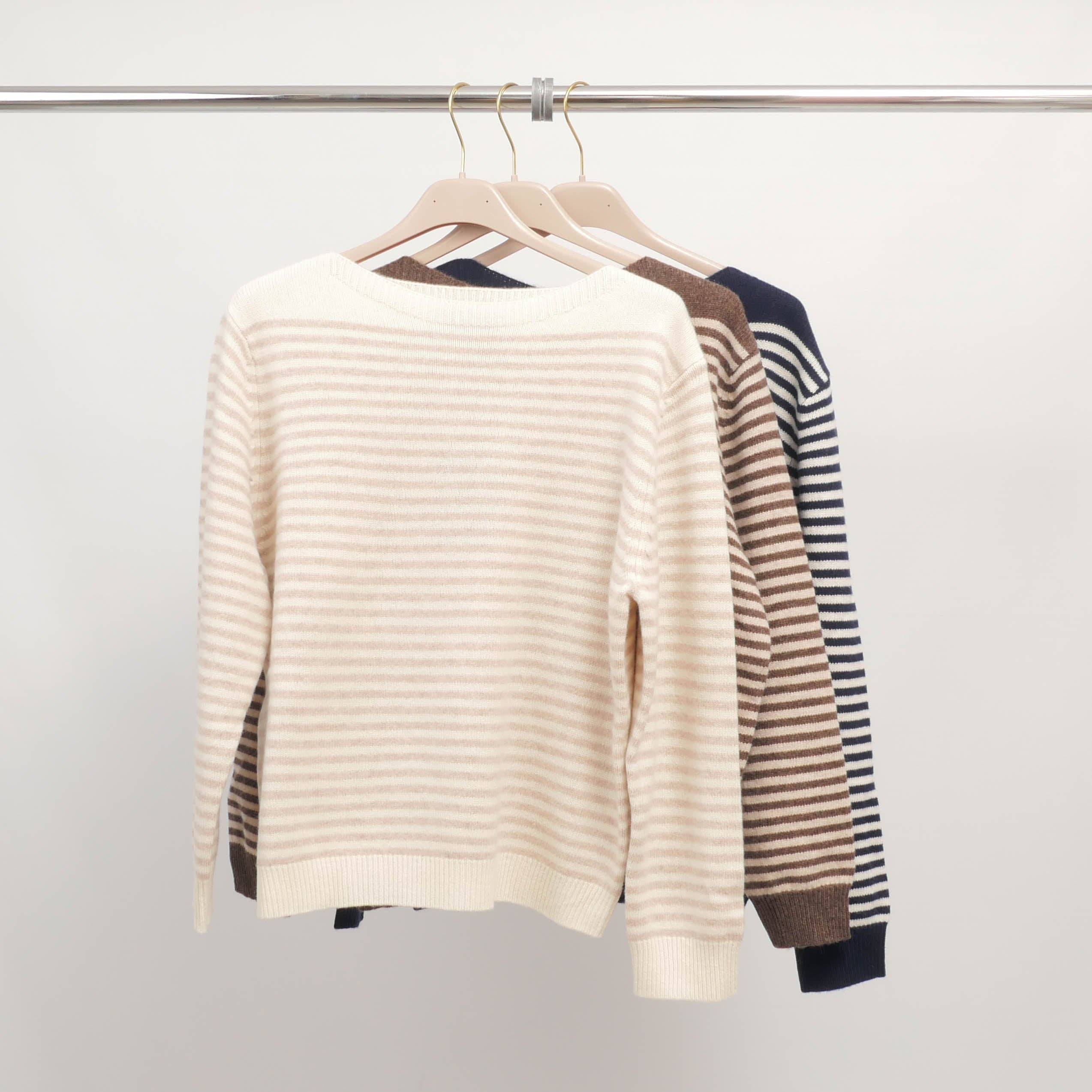 Cecile Wang - Wholesale Pullover-trui - Dames - Gestreepte wollen trui HYL181083