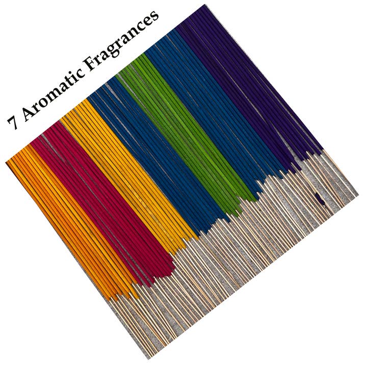 Lungta Imports - Wholesale Incense - Chakra Incense 30 Sticks Each Pack With Wooden Burner8