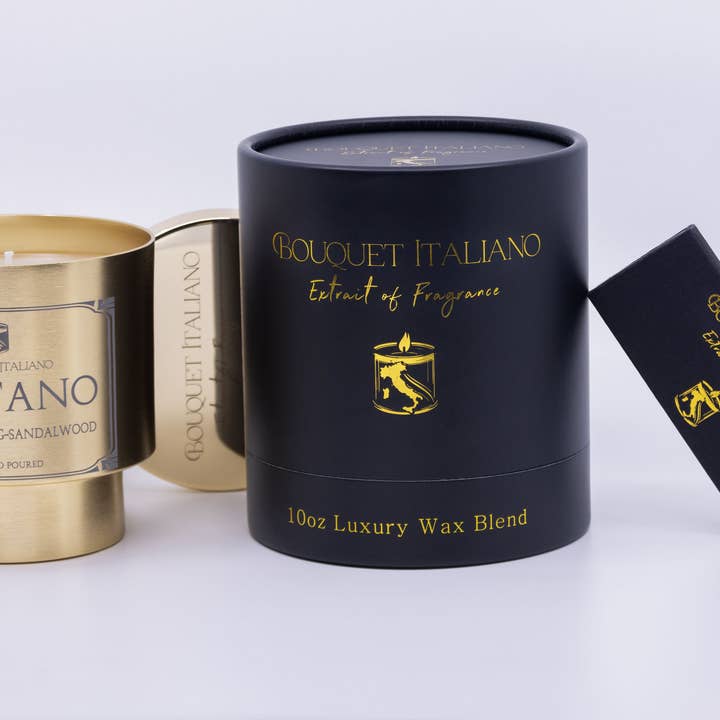 BouquetItaliano – Großhandel Kerze im Glas / gefüllte Kerze – Positano Luxus Duftkerze – Italienisch inspiriert1