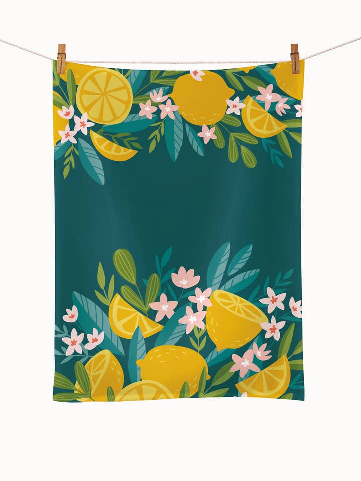 Bio-Küchentuch - Zitronen for wholesale by chic.mic