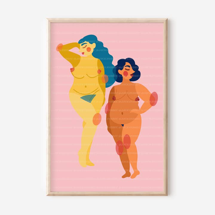 "2nd Wave" Print, Women Empowerment, Women Art for wholesale by Jack and Bec