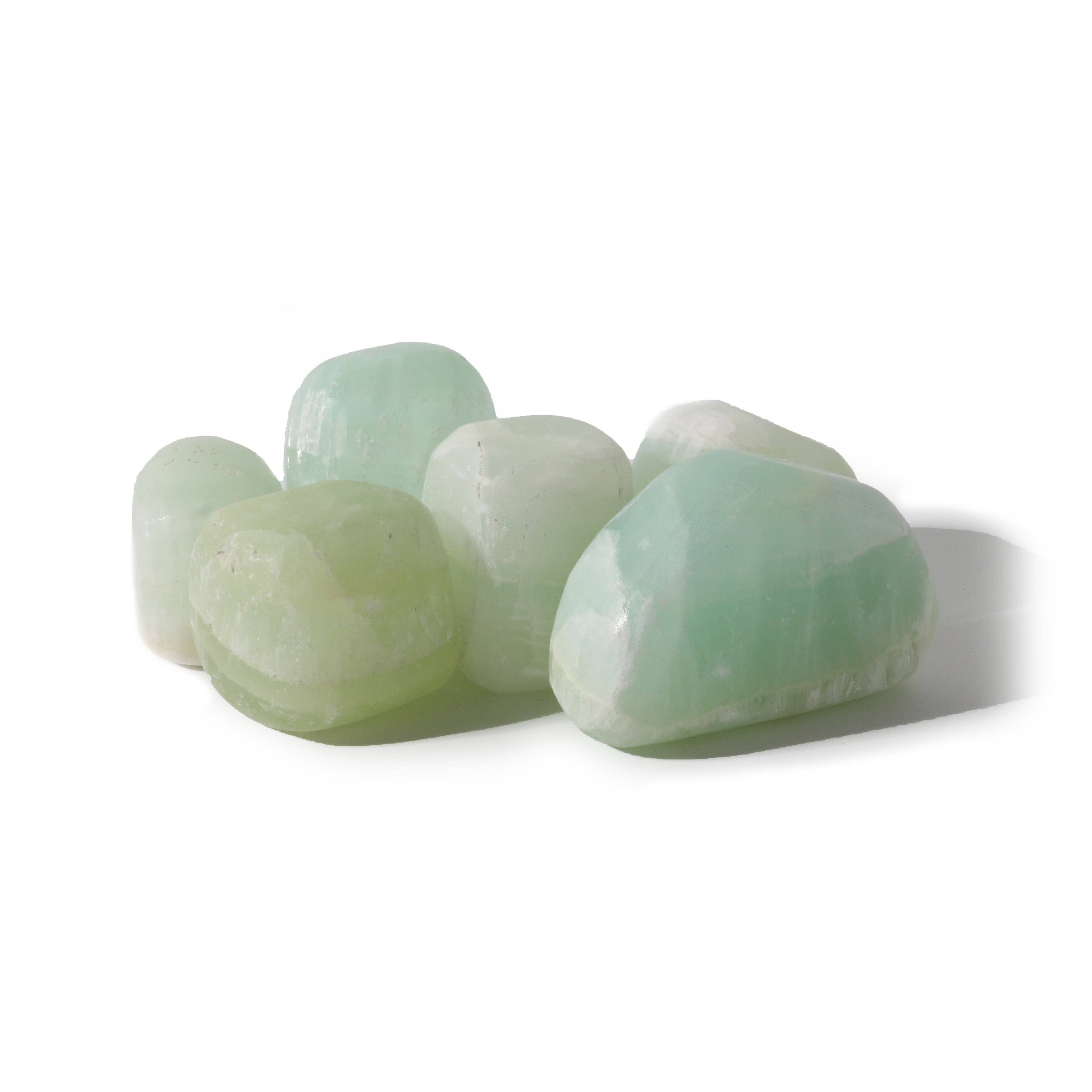 Stonebridge Imports - Wholesale Spiritual Stone/Crystal - Pistachio Green Calcite  Tumbled Stones1