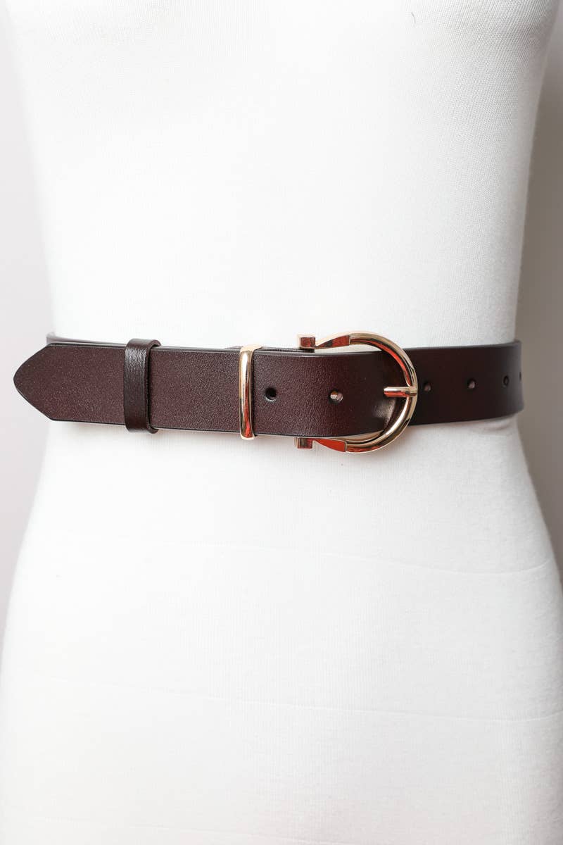 Leto Accessories - Wholesale Belt - Women's - Chic Horseshoe Gold Buckle Belt – Western Style Vibes 🧲9