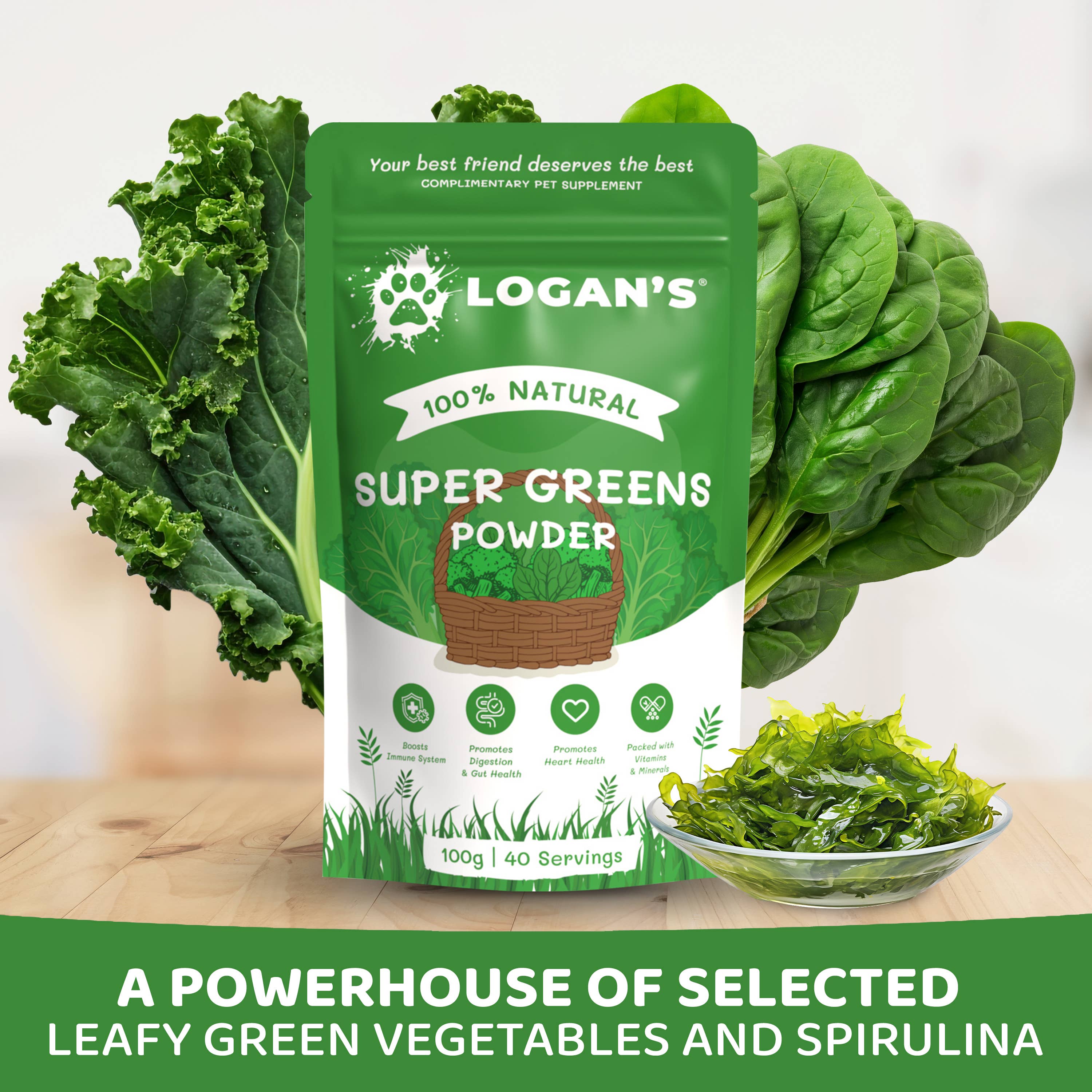 Logan’s – wholesale Pet supplement – Cat/dog – Super Greens - Pet Supplement 3