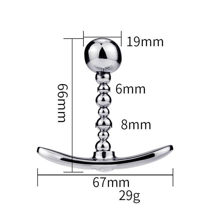 VIGOR - Wholesale Sex Toy - Diamond Metal Anal Beads Butt Plug Massage Toy(10 Pack)2