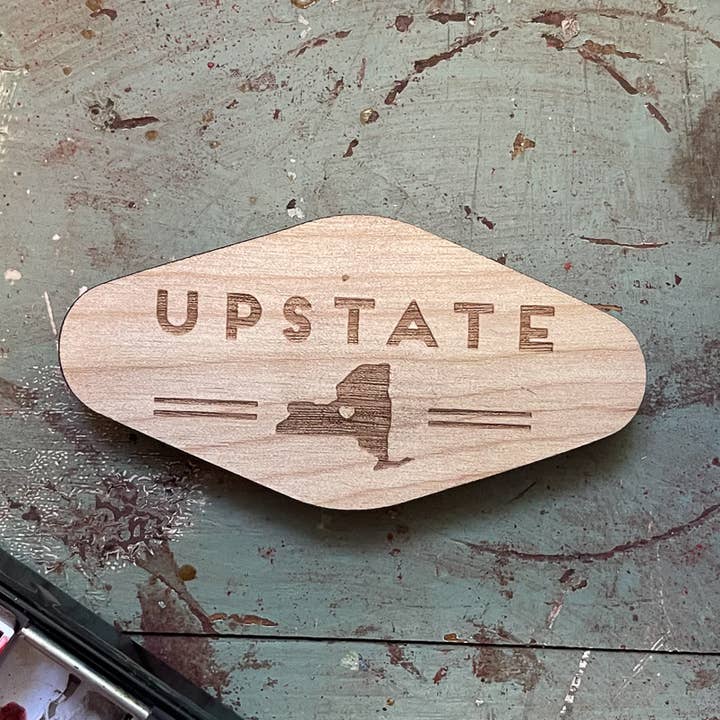 Upstate New York Wood Magnet for wholesale by Almost Local