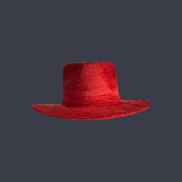 Nati Natash - Wholesale Fedora - Unisex - Arrowhead Flat Brim Vegan Suede