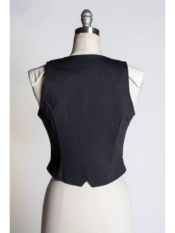 Heart of Haute - Wholesale Suit Vest - Women's - Veronica Vest - Black4
