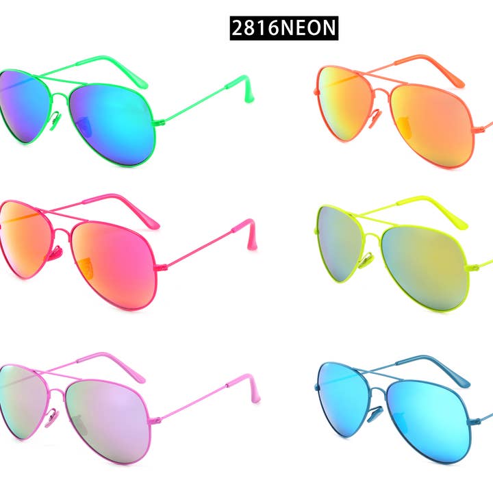 Lunettes de soleil style aviateur NEON pour la vente par Apollo Eyewear