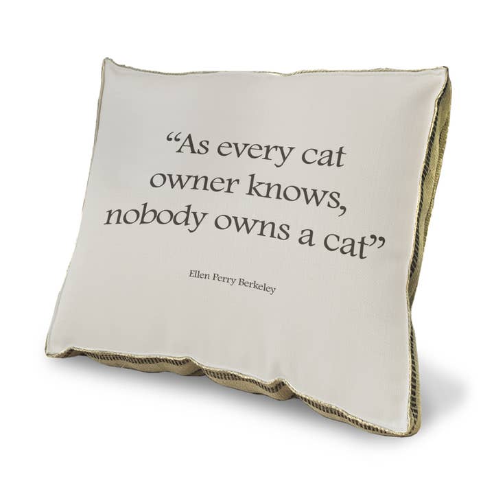 23 „x 15" - Dekorativ pude - som enhver katteejer ved for engroshandel hos SPLASHWORKS