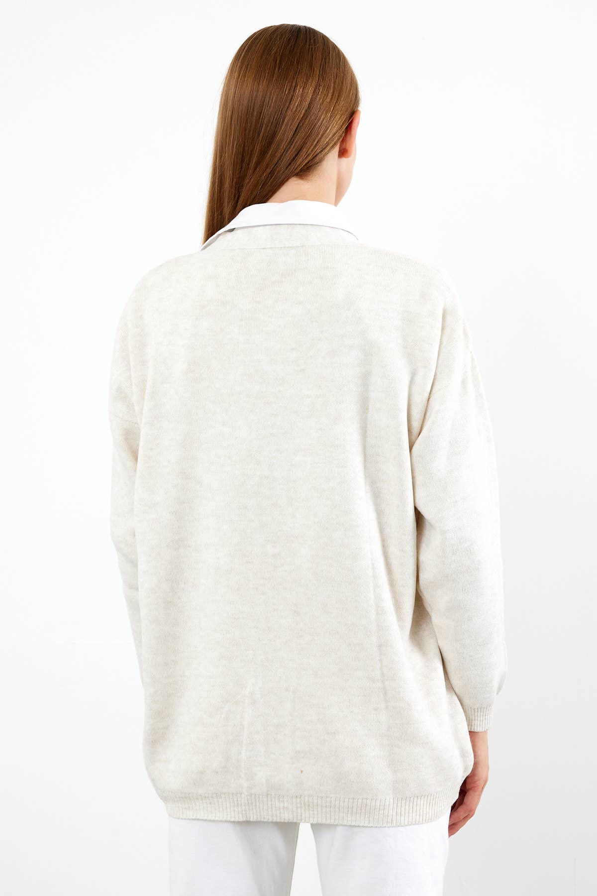VAV NEW YORK - Wholesale Cardigan - Women's - Women's Solid Color Mid-Length Knit Cardigan Oversized Solid12