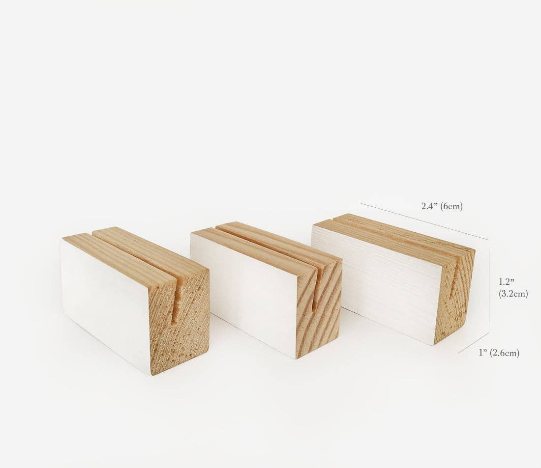 Wooden Objects Co - Wholesale Picture Frame Stand - White Block Wooden Photo Holder, Wood Picture Stand7